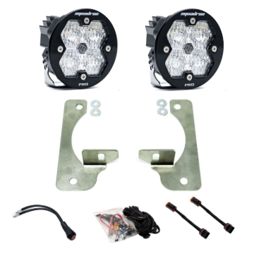 Picture of Baja Designs 18-25 JL/JT / 20-25 Gladiator Squadron-R Sport 2.0 Fog Kit OE Rubicon Bumper (WC)-Clear
