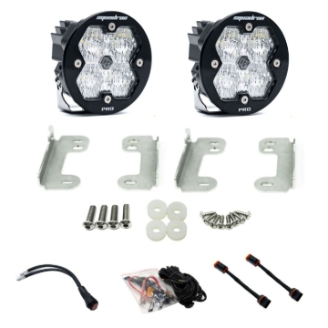 Picture of Baja Designs 18-25 JL/JT / 20-25 Gladiator Squadron-R Pro 2.0 Fog Pkt Kit OE Sahara Bmpr (WC) -Clear