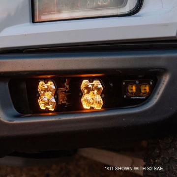 Picture of Baja Designs 17-20 Ford Raptor Squadron Sport 2.0/S2 Fog Pocket Kit (Multi Patterns) - Clear