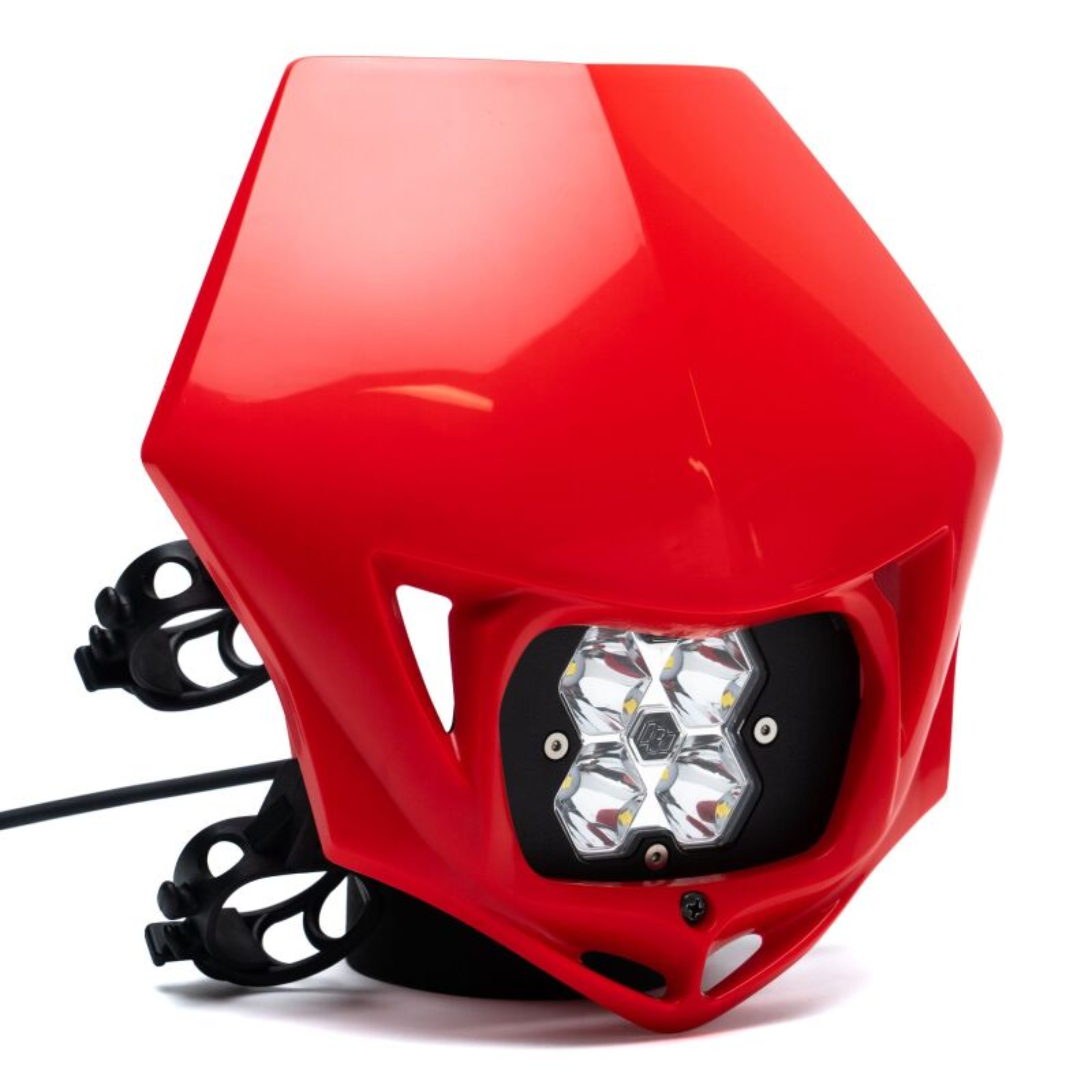 Picture of Baja Designs Squadron 2.0 Sport (Spot) - Clear A/C w/MC Race LED Light - Red