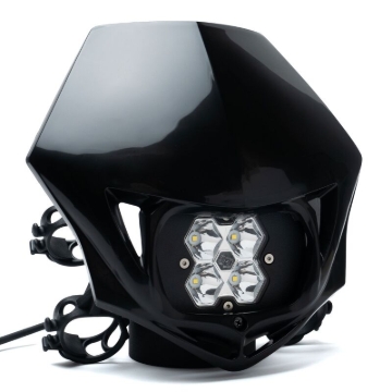 Picture of Baja Designs Squadron 2.0 Sport (Spot) - Clear A/C w/MC Race LED Light - Black