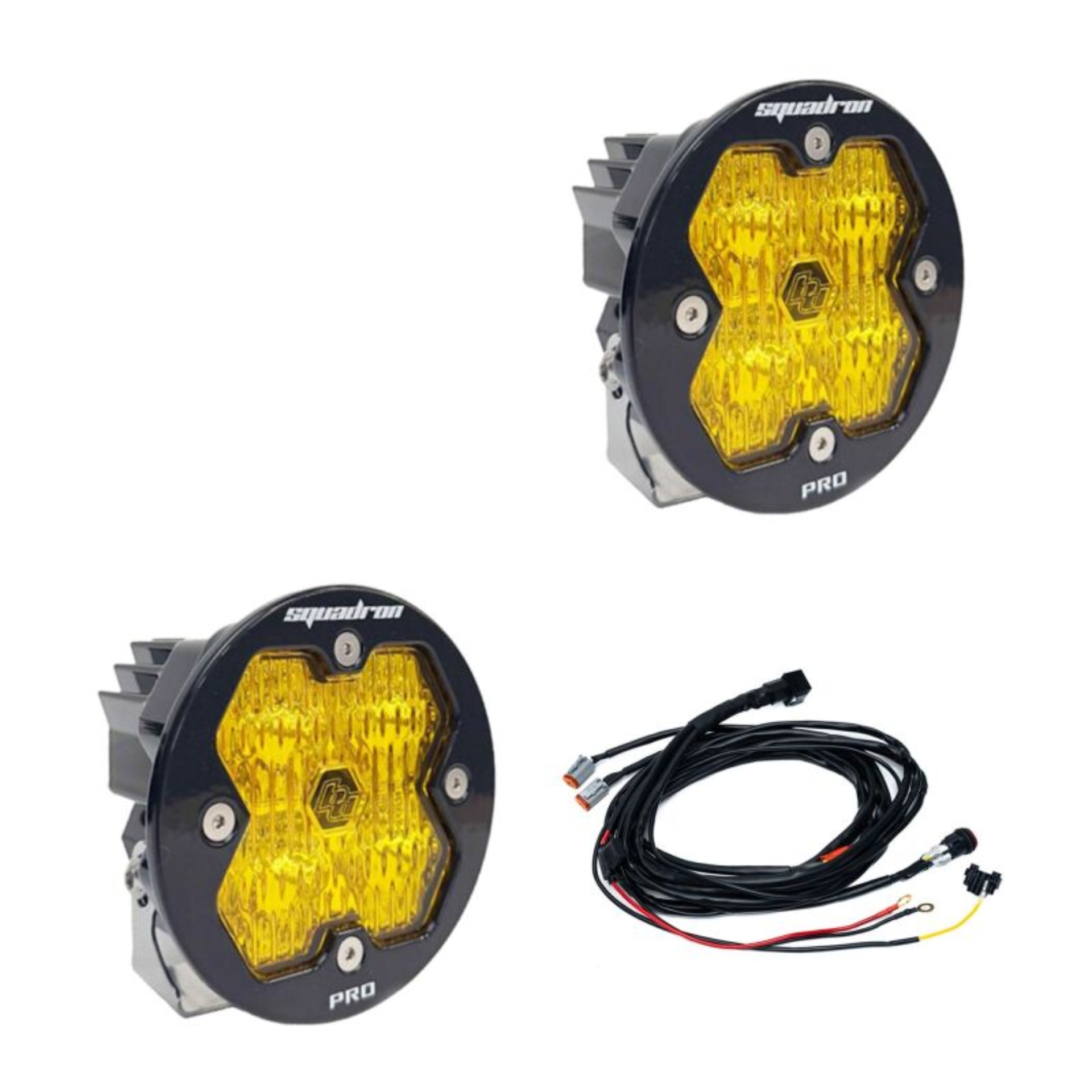 Picture of Baja Designs Squadron-R 2.0 Pro LED Wide Cornering (Pair) - Baja Amber