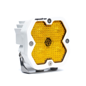 Picture of Baja Designs Squadron 2.0 Sport LED Work/Scene - Baja Amber w/White Housing