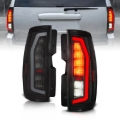 Picture of Anzo 07-14 Chevrolet Suburban / 07-14 GMC Yukon Black Full LED Tail Light Plank Style w/ Smoke Lens