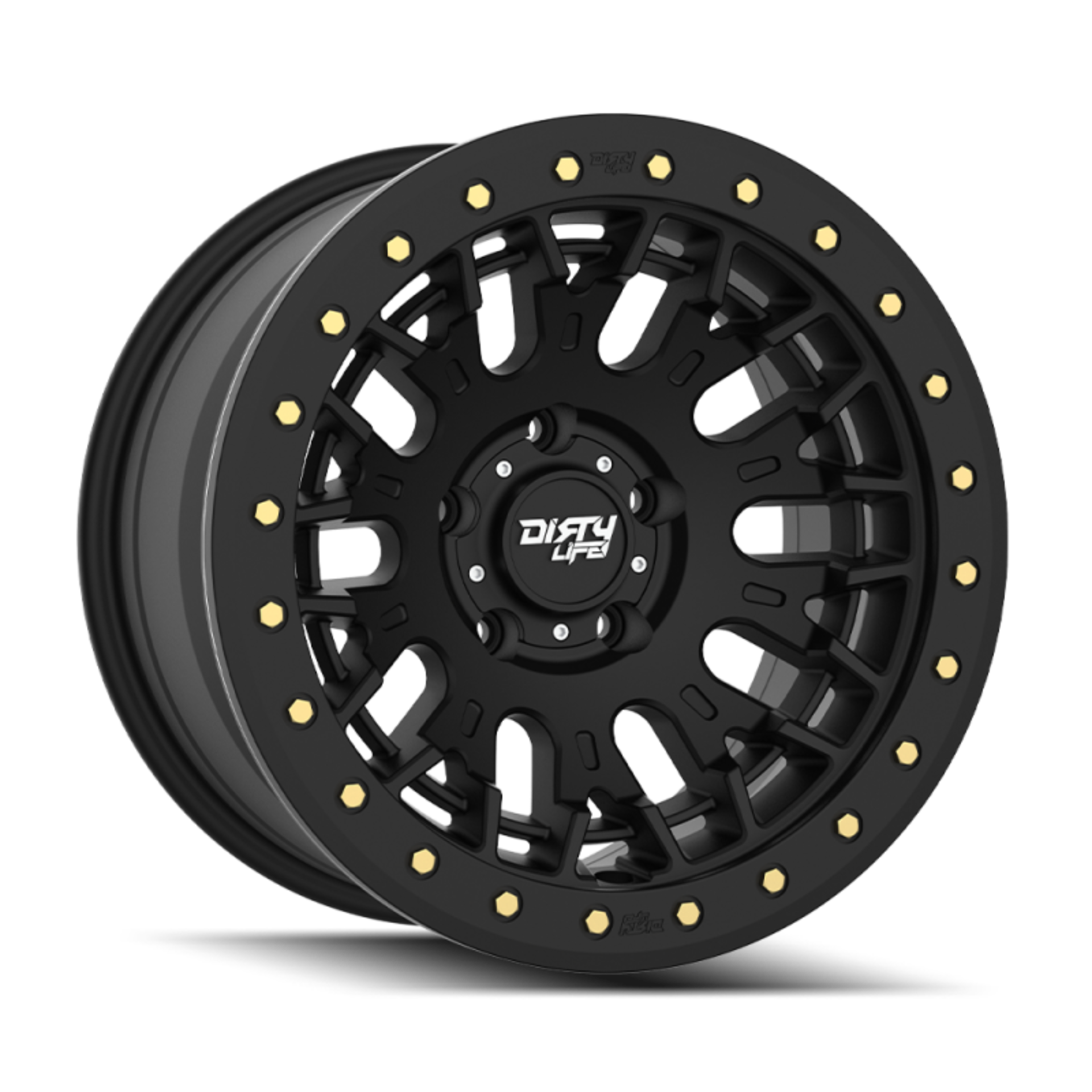 Picture of Dirty Life DT-3 17X9 5x127 -12 Offset - Satin Black w/ Simulated Beadlock