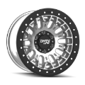 Picture of Dirty Life DT-3 17X9 6x139.7 -12 Offset - Machined Finish w/ Simulated Beadlock