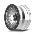 Picture of Dirty Life DT-3 17X9 5x127 -12 Offset - Machined Finish w/ Simulated Beadlock