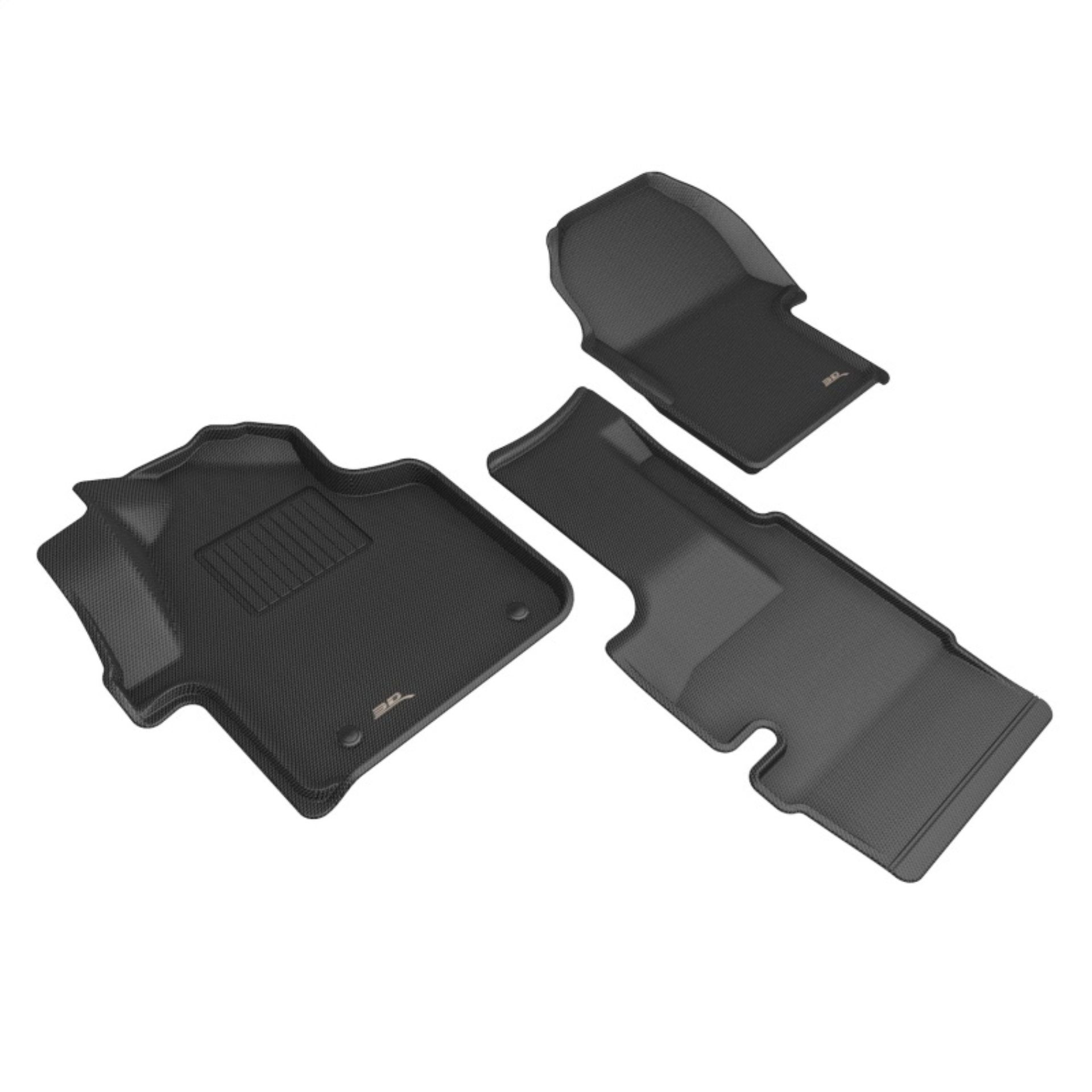 Picture of 3D MAXpider 19-25 Mercedes-Benz Sprinter Van w/ Bucket Seats Kagu Front Row Floor Liner - Black