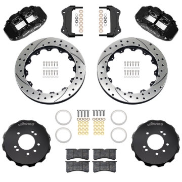 Picture of Wilwood 89-98 Nissan 240SX/89-94 Skyline/90-96 300ZX Superlite 6R Fr BBK w/ 12.88in D/S Rotors - Blk