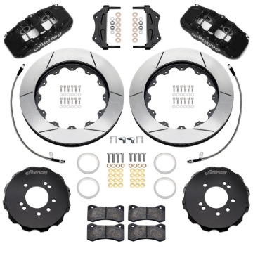 Picture of Wilwood 89-98 Nissan 240SX/89-94 Skyline/90-96 300ZX Aerolite 6R Fr BBK w/ 14in SLT Rotors - Black