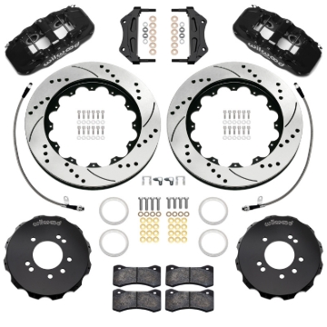 Picture of Wilwood 89-98 Nissan 240SX/89-94 Skyline/90-96 300ZX Aerolite 6R Fr BBK w/ 14in D/S Rotors - Black