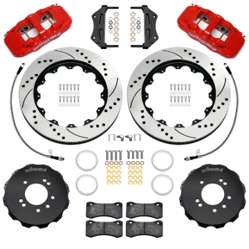 Picture of Wilwood 89-98 Nissan 240SX/89-94 Skyline/90-96 300ZX Aerolite 6R Front BBK w/ 14in D/S Rotors - Red