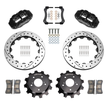 Picture of Wilwood 89-02 Nissan Skyline Superlite 4R Rear BBK w/ 13.50in Diameter D/S Rotor - Black