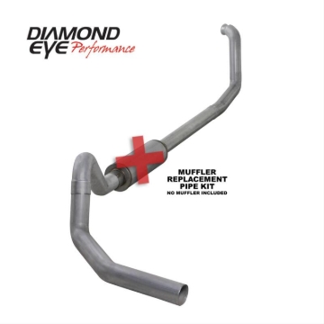 Picture of Diamond Eye 00-03 Ford E-Series Van 7.3L Powerstroke 4in Al Turboback Single Exhaust