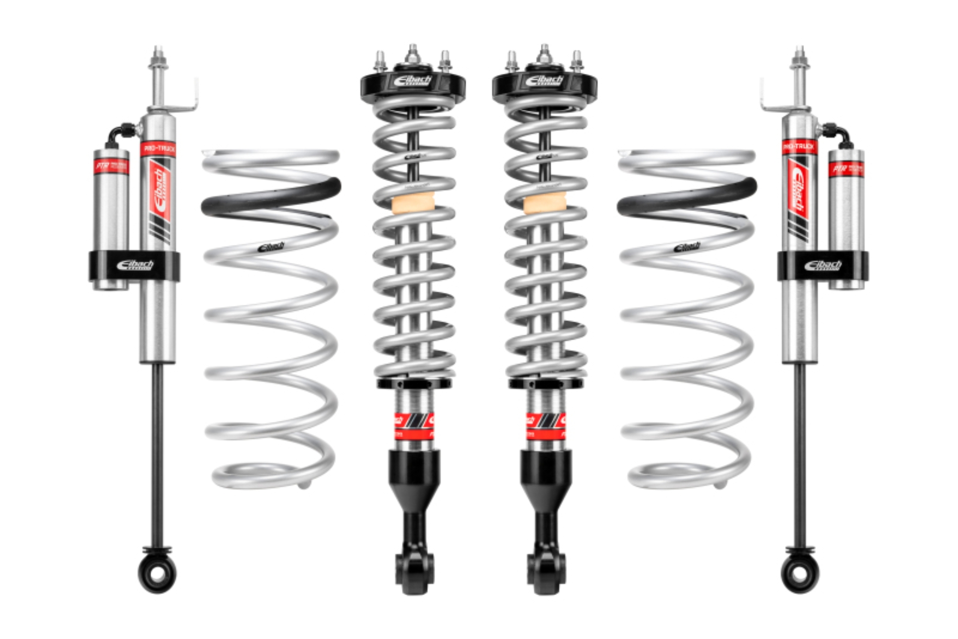 Picture of Pair of Front Coilovers + Rear Reservoir Shocks + Rear Springs