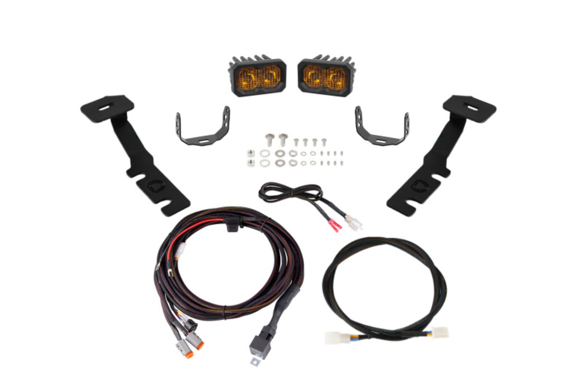 Picture of Diode Dynamics 19-25 Toyota RAV4 C2 2.0 LED Ditch Light Kit -  Sport Yellow Combo