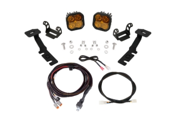 Picture of Diode Dynamics 19-25 Toyota RAV4 SS3 LED Ditch Light Kit - Sport Yellow Combo