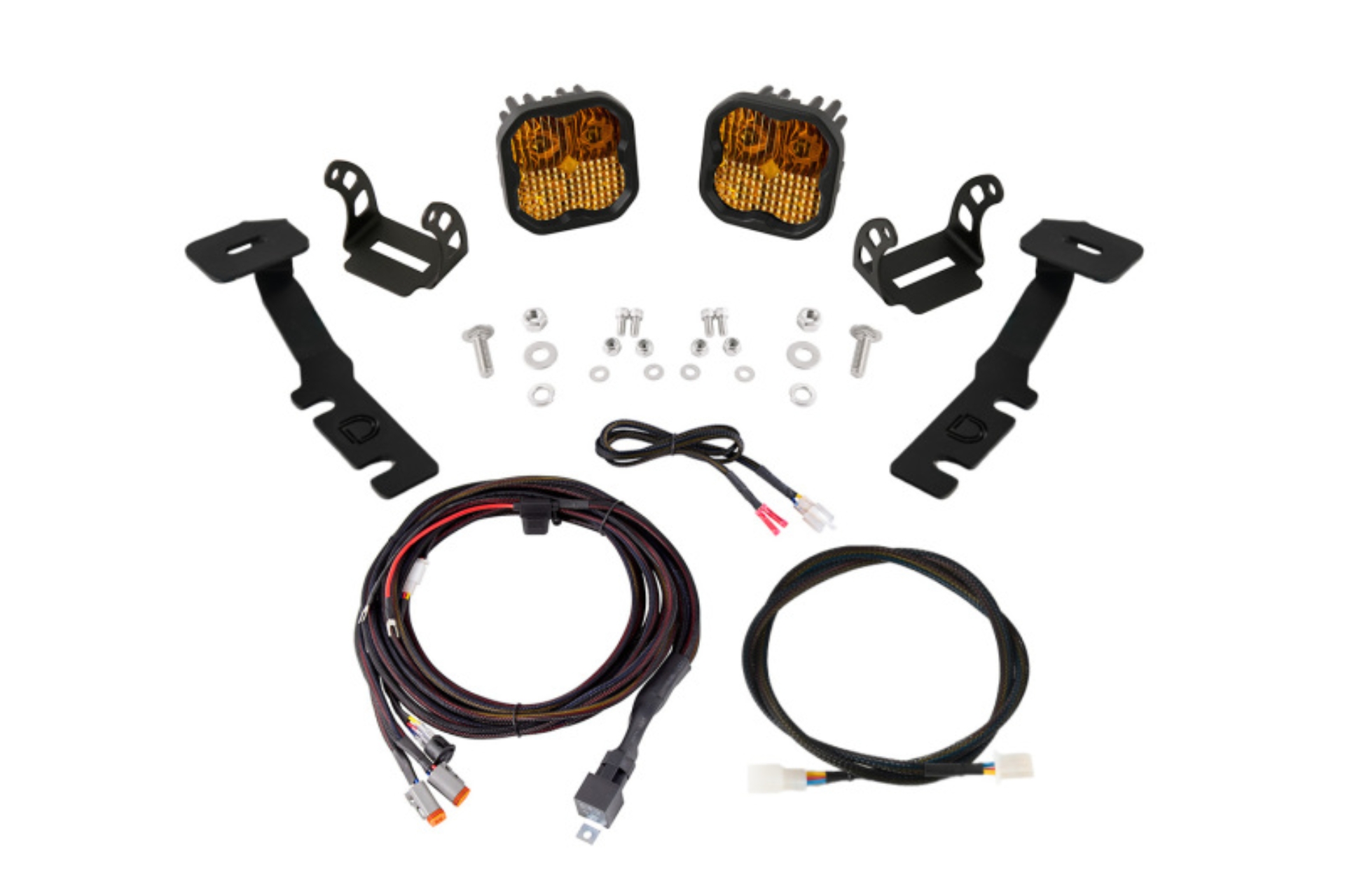 Picture of Diode Dynamics 19-25 Toyota RAV4 SS3 LED Ditch Light Kit - Pro Yellow Combo