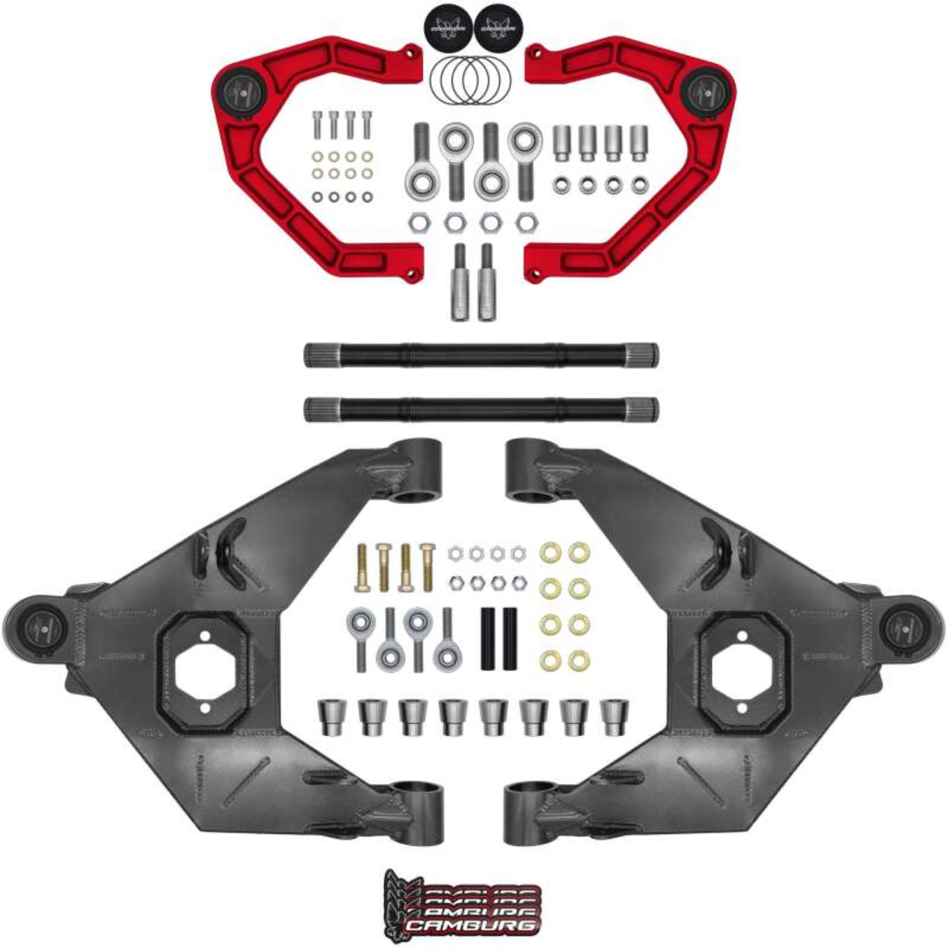 Picture of CAM-110243-KX-RED - KINETIK X-Joint XL Trail Series Long Travel Kit