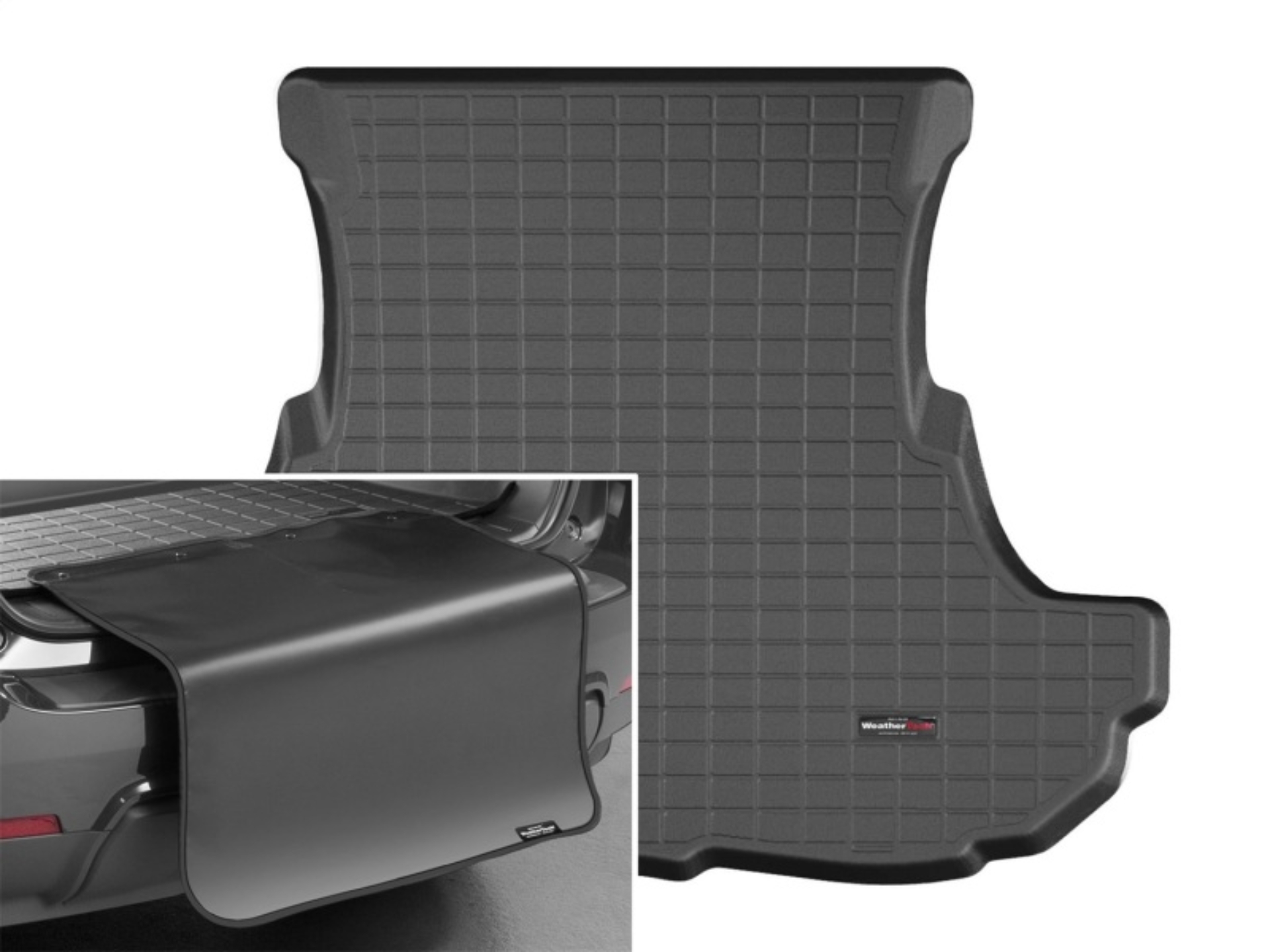 Picture of WeatherTech 2011-2016 Dodge Challenger Cargo Liner w/ Bumper Protector - Black