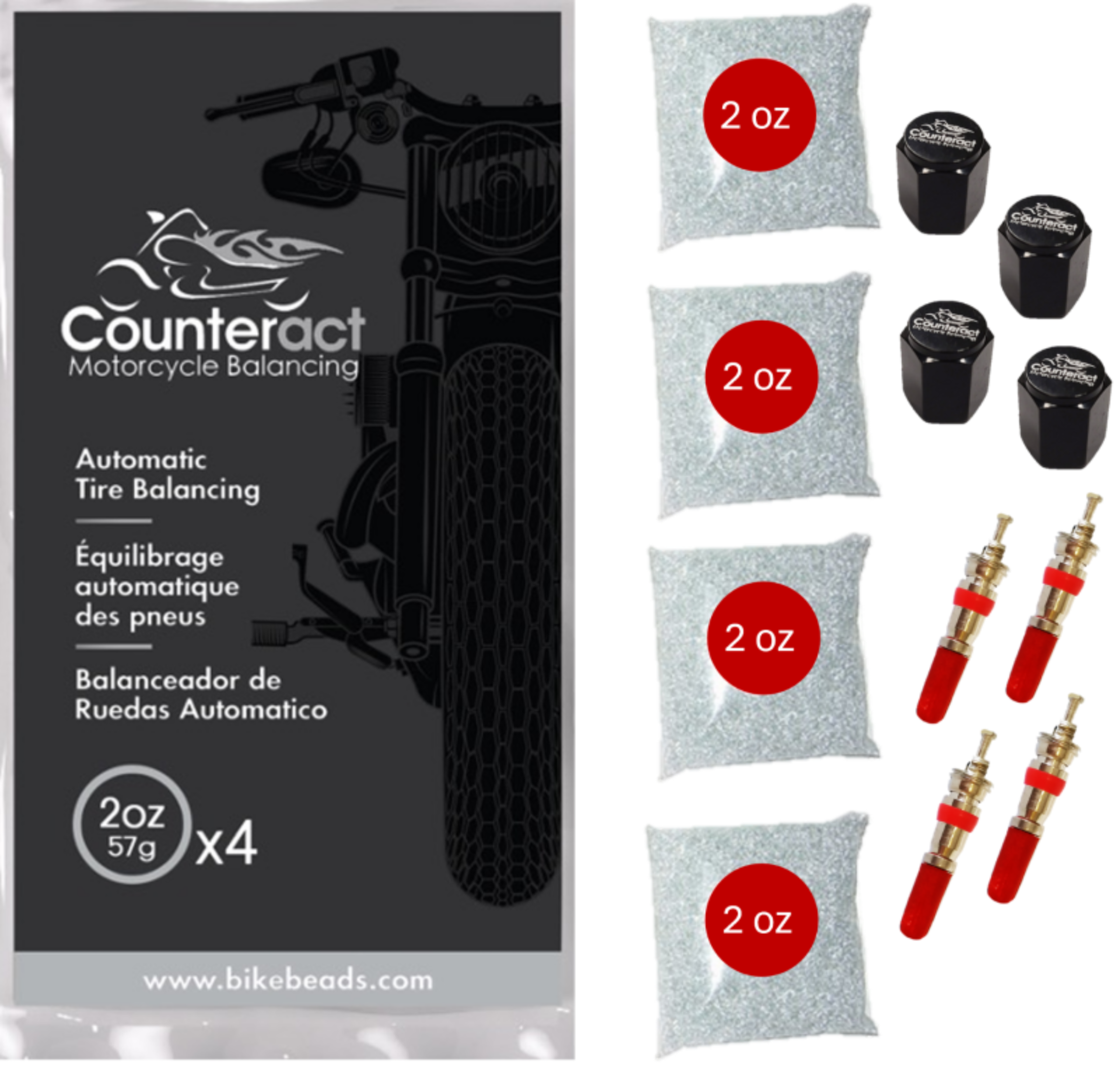 Picture of Counteract Motorcycle Balancing Bead Shop Pack (4) 2oz Bags