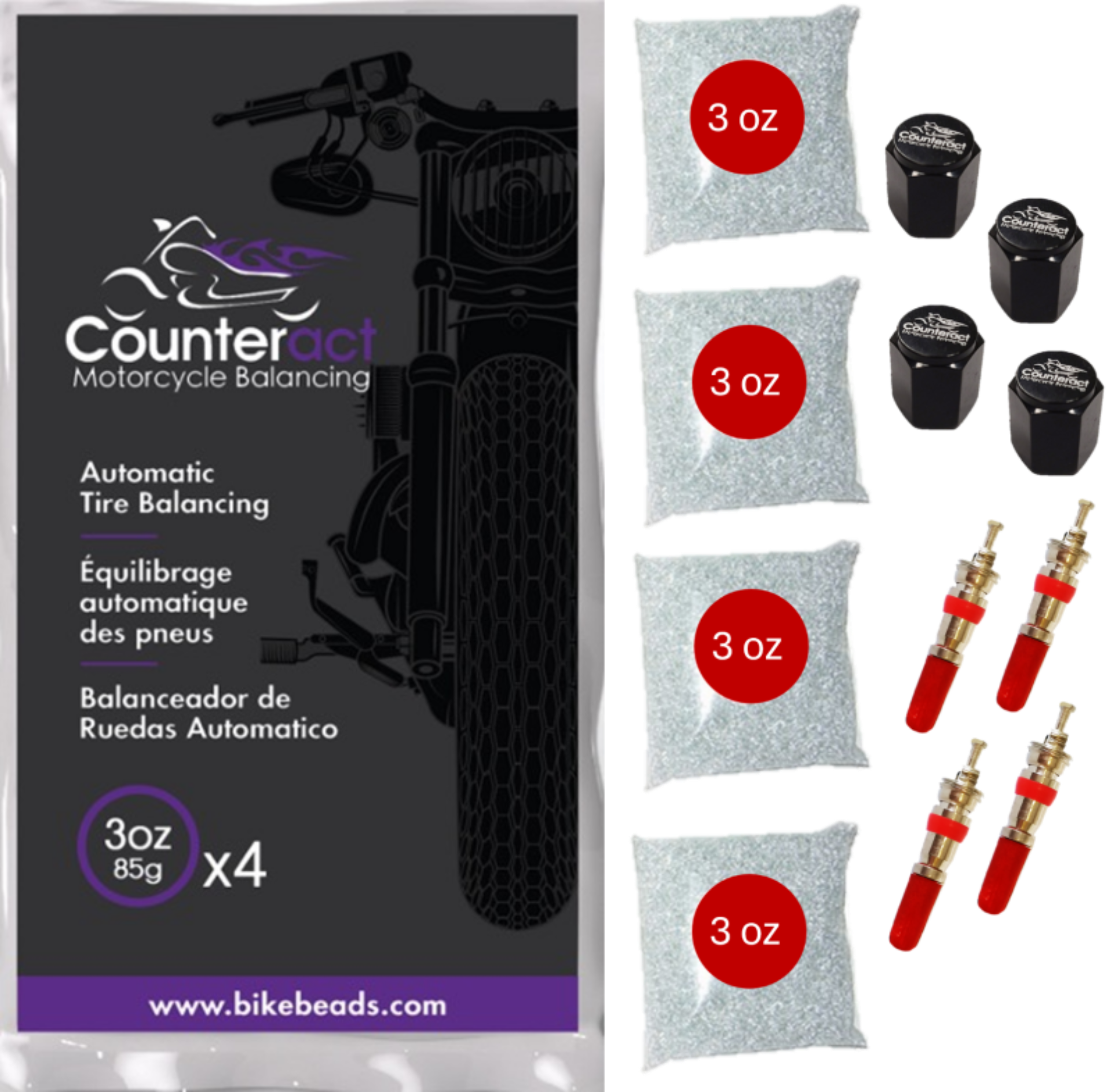 Picture of Counteract Motorcycle Balancing Bead Shop Pack (4) 3oz Bags