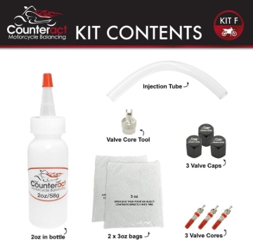 Picture of Counteract Motorcycle Balancing Bead DIY Kit: (1) 2oz Bag / (2) 3oz Bags