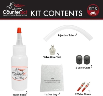 Picture of Counteract Motorcycle Balancing Bead DIY Kit: (1) 1oz Bag / (1) 3oz Bag