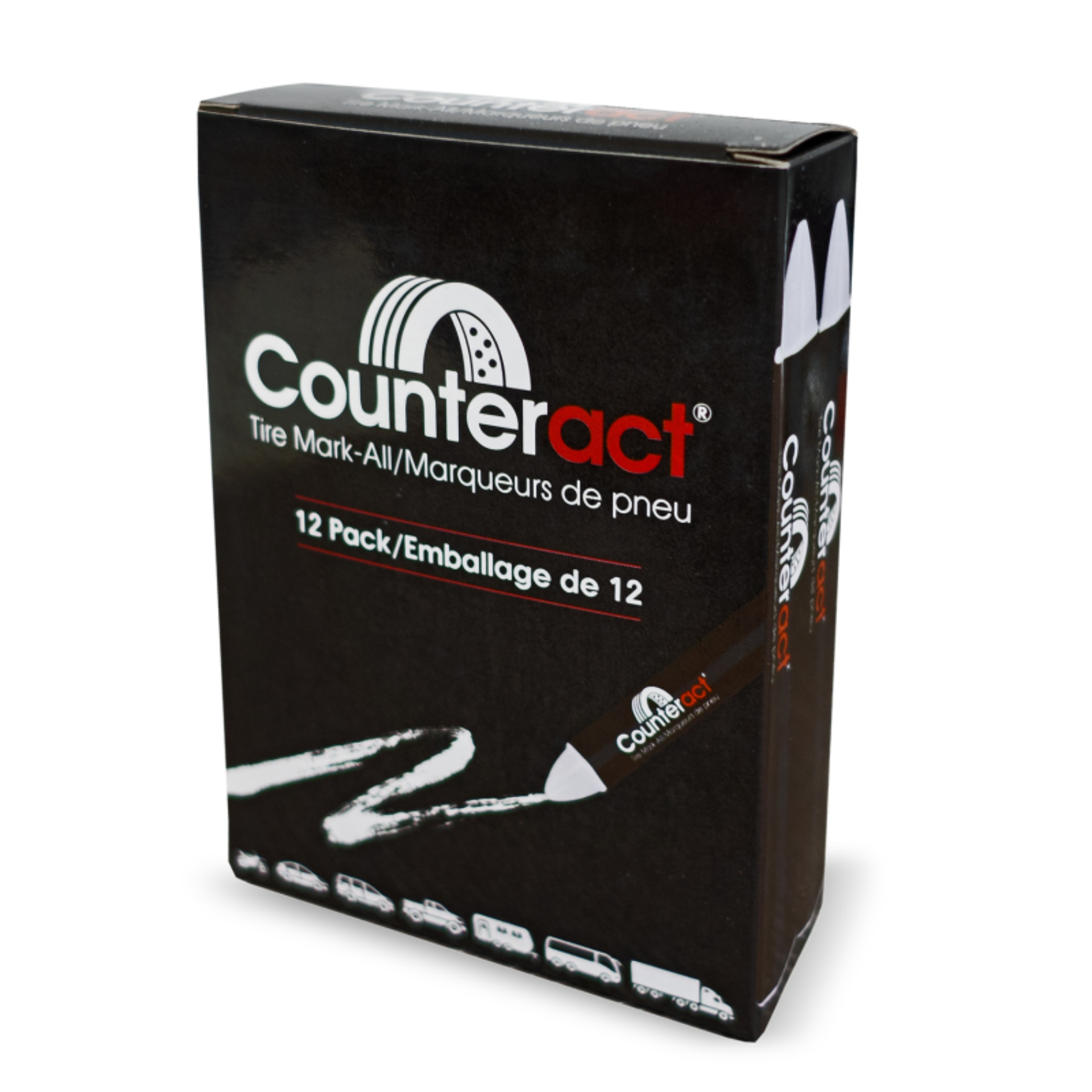 Picture of Counteract Mark-All Tire Crayon - White - 12 Pack