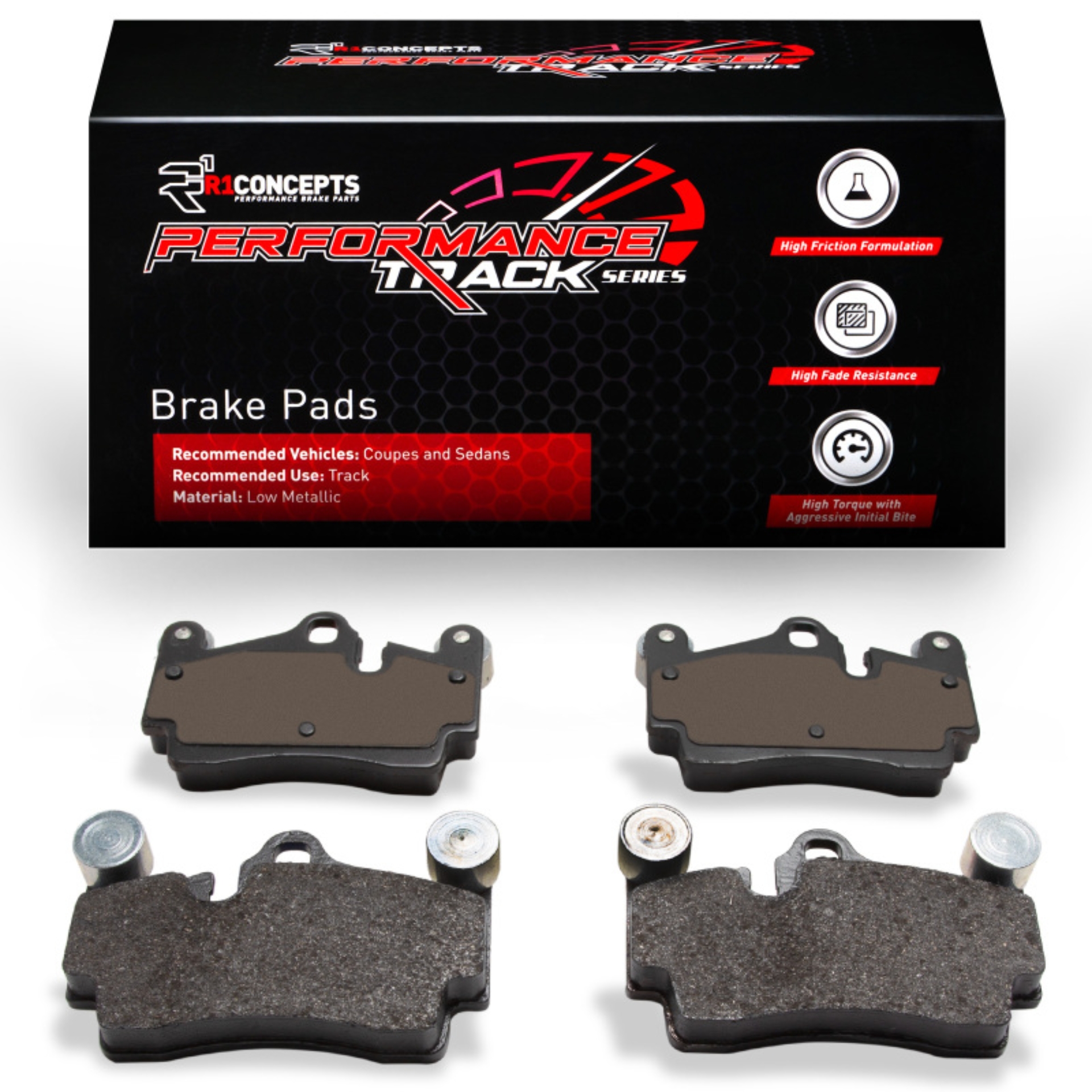 Picture of R1 07-15 Audi Q7 Rear Track/Street Brake Pads