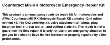 Picture of Counteract Motorcycle Emergency Repair Kit