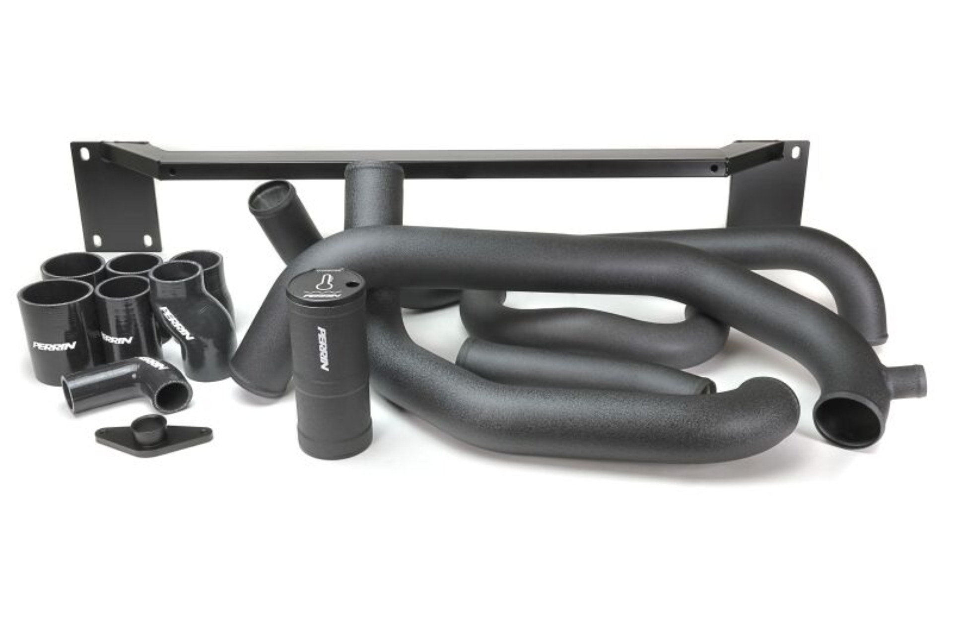 Picture of PERRIN 08-14 Subaru STI Front Mount Intercooler Boost Tube Kit - Black