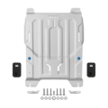 Picture of Rival 2024-2026 Ford Ranger Ford Ranger Raptor Aluminum Transmission And Cat Converter Skid Plate