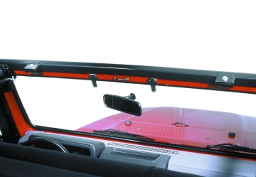 Picture of Bestop 97-06 Jeep Wrangler TJ Windshield Channel (1-Piece No-Drill Header Design)