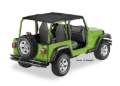 Picture of Bestop 04-06 Jeep Wrangler TJ Unlimited Header Safari Bikini (Black Diamond)