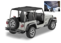 Picture of Bestop 03-06 Jeep Wrangler TJ Exc. Unlimited Header Safari Bikini (Mesh)
