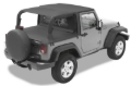 Picture of Bestop 07-09 Jeep Wrangler JK 2-Door Header Safari Bikini (Black Diamond)