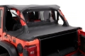 Picture of Bestop 18-26 Jeep Wrangler JL 4-Door Header Safari Cable Style Bikini (Black Diamond)