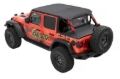 Picture of Bestop 18-23 Jeep Wrangler JL 4-Door Header Safari Cable Style Bikini (Black Diamond)