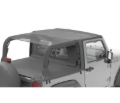 Picture of Bestop 10-18 Jeep Wrangler JK 2-Door Header Safari Cable Style Bikini (Mesh)