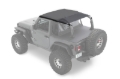 Picture of Bestop 18-23 Jeep Wrangler JL 2-Door Header Safari Cable Style Bikini (Black Diamond)