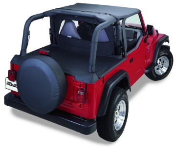 Picture of Bestop 03-06 Jeep Wrangler TJ Header Targa Bikini (Black Diamond)