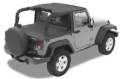 Picture of Bestop 07-09 Jeep Wrangler JK 2-Door Header Targa Bikini (Black Diamond)