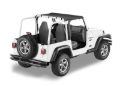 Picture of Bestop 97-02 Jeep Wrangler TJ Header Targa Bikini (Black Denim)