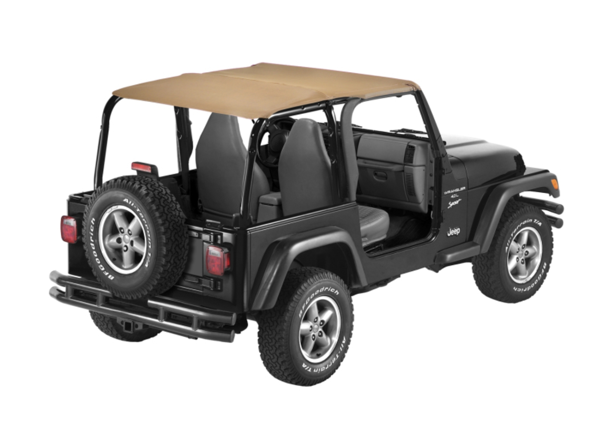 Picture of Bestop 92-95 Jeep Wrangler YJ Strapless Safari Bikini (Spice)