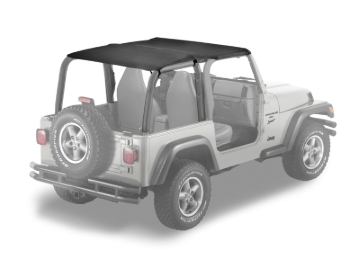Picture of Bestop 97-02 Jeep Wrangler TJ Strapless Safari Bikini (Black Denim)
