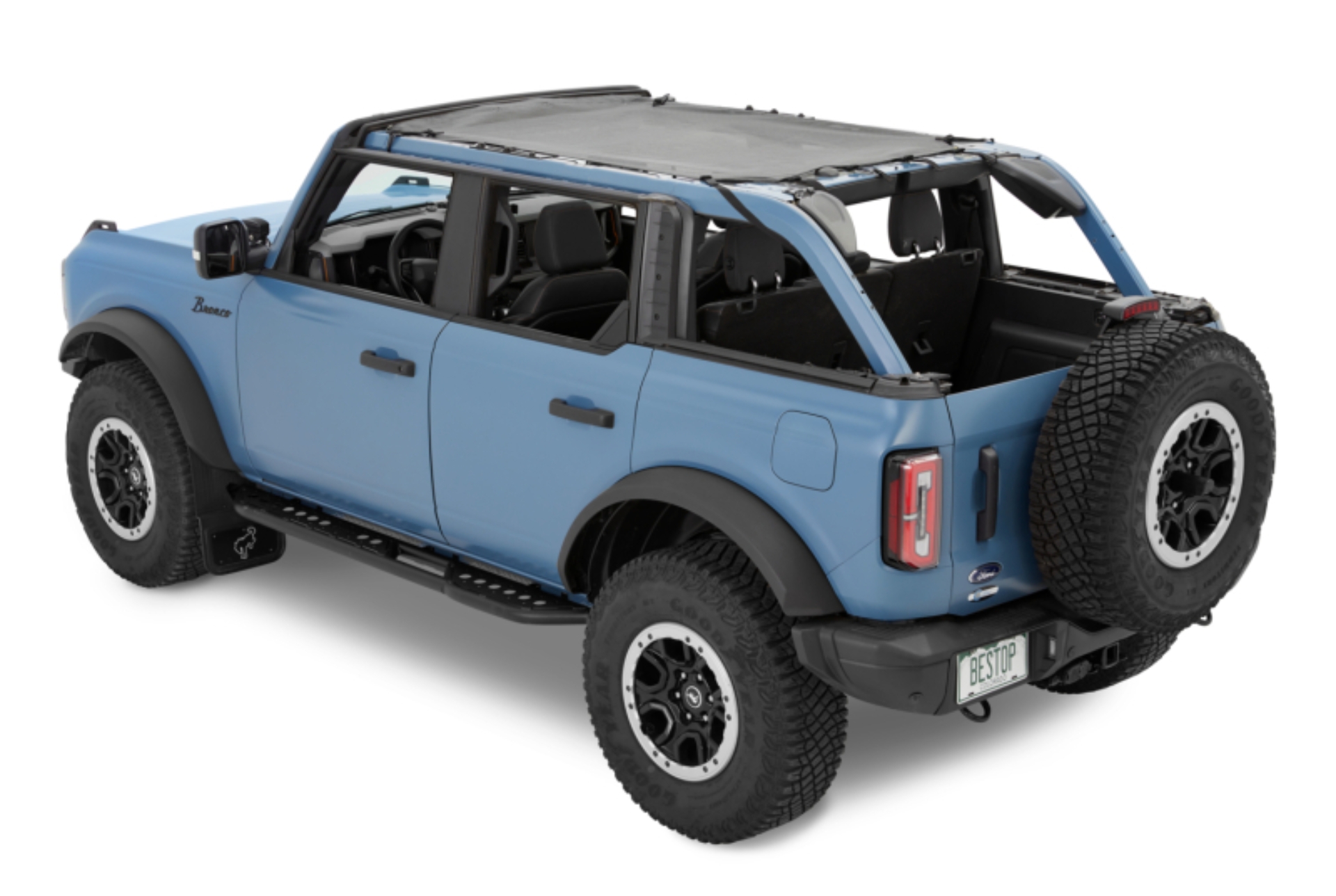 Picture of Bestop 21-26 Bronco 4-Door Safari Bimini (Mesh)