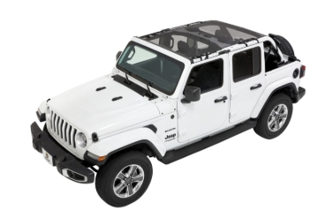 Picture of Bestop 18-26 Jeep Wrangler JL 4-Door Sun Safari Bikini (Mesh)