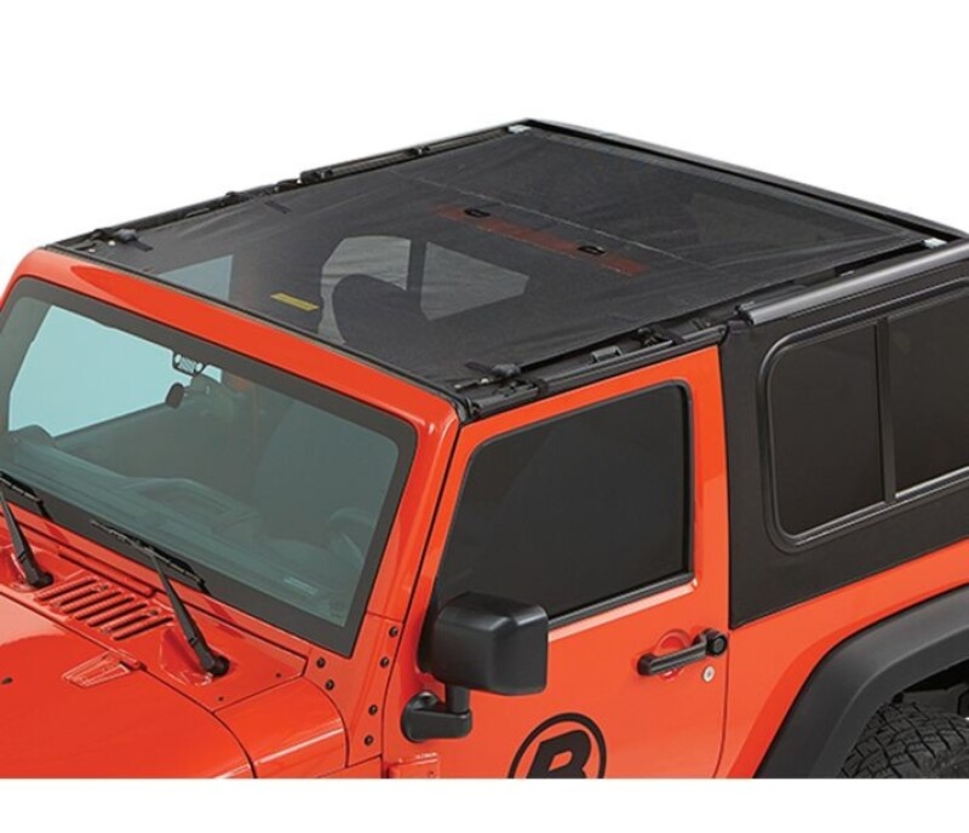 Picture of Bestop 07-18 Jeep Wrangler JK 2-Door Sun Safari Bikini (Mesh)