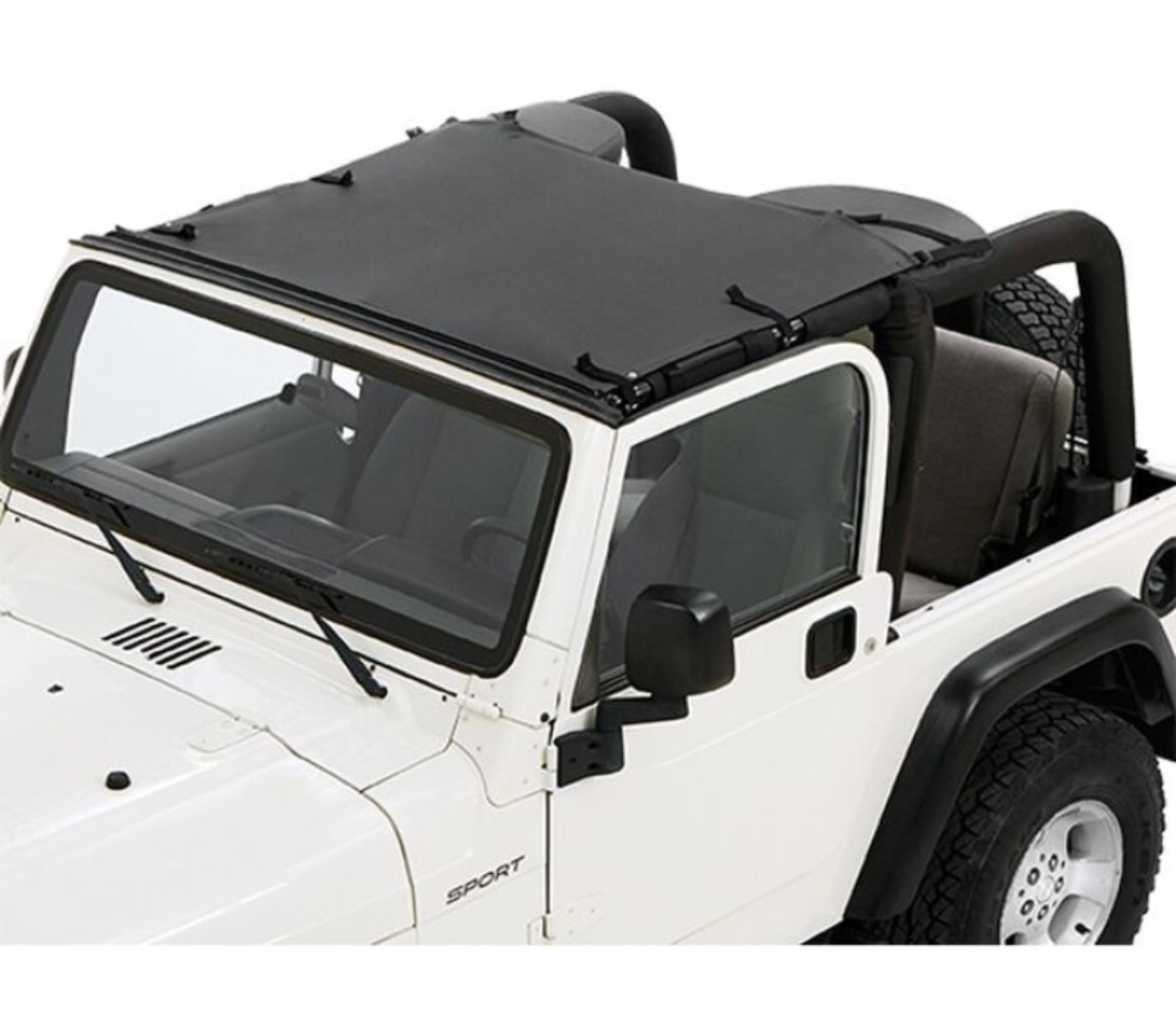 Picture of Bestop 97-06 Jeep Wrangler TJ Sun Targa Bikini (Black Diamond)